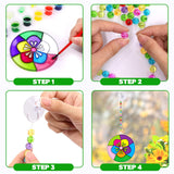 WorldBazaar Summer Flower Suncatchers Crafts for Kids 24 Sets DIY Window Painting Art Suncatchers Decoration Christmas Birthday Wedding Party Supplies WorldBazaar