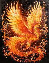 5D Fire Phoenix Diamond Art 12x16 Inch Full Drill Diamond Painting Kits for Adults & Beginners - DIY Art Crafts for Relaxation and Home Wall Decor 1 Generic