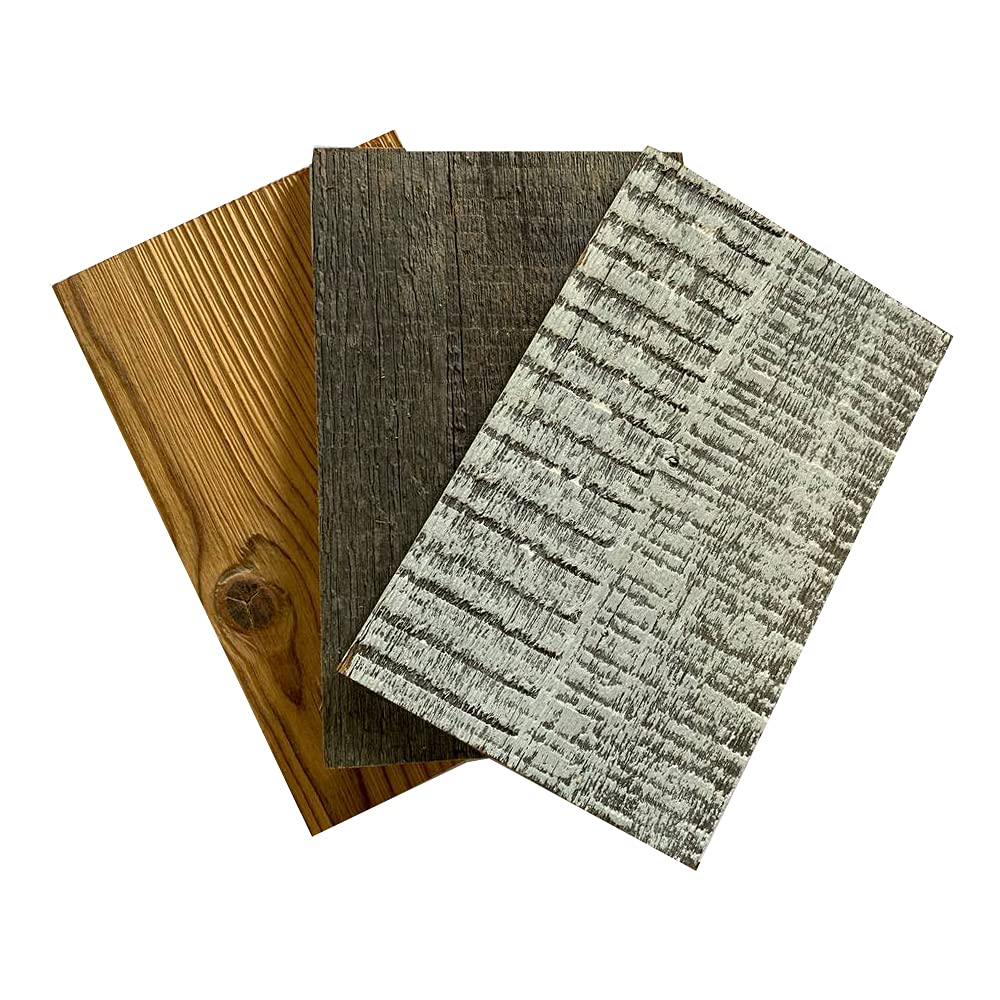 White Reclaimed Barnwood Planks Weathered Distressed Antique Tile Slat Boards for Paneling Wood Wall Wooden Backdrop Rustic Farmhouse Decor Backsplash DIY Crafts 47" Length (5, Samples) RFH