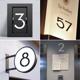 4 Inch Plastic Number Stencils - Reusable Digital Templates for Cake, Address, Painting Denylo pro