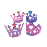 DIY Foam Princess Crown Kits - Makes 12 Tiara Crowns - Party Crafts and Activity Kits for Kids Fun Express