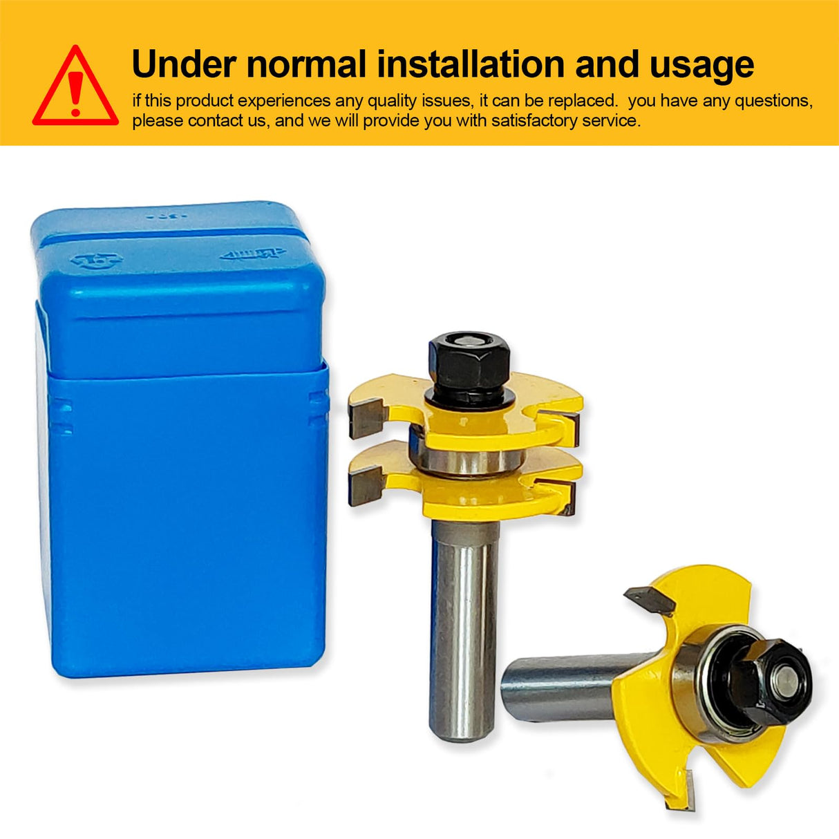 2 PCS Tongue and Groove Router bit Set，Router bits 1/2 Shank，Tongue and Groove Router bit，Router bits for Woodworking，Mortise and Tenon Tools，3-Tooth Adjustable T-Shaped Wood Router bit yqlbgprj