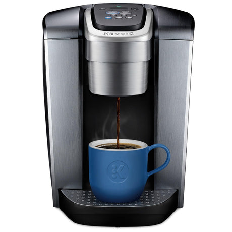 Keurig K-Elite Single Serve K-Cup Pod Coffee Maker, with Strength and Temperature Control, Iced Coffee Capability, 8 to 12oz Brew Size, Programmable, Brushed Silver Keurig