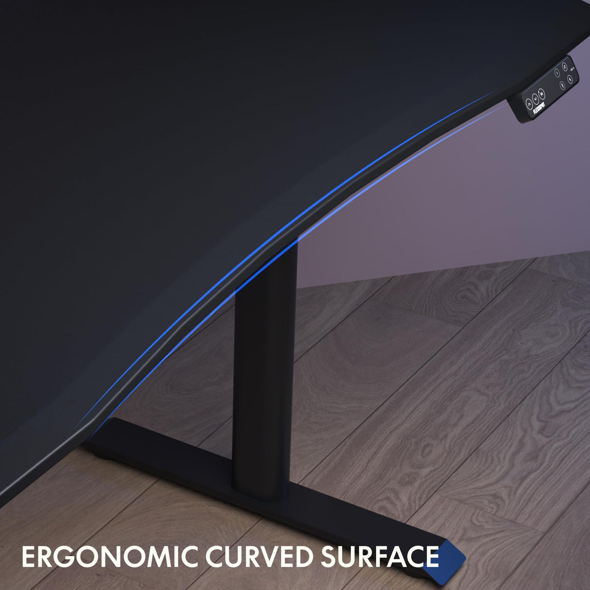 FLEXISPOT E8 Electric Gaming Standing Desk, 60x27 in Adjustable Height Desk for FPS Games, Computer Desk for Home Office Gamer with Dual Motors, USB Ports, Whole Piece Top (Black Frame + Black Top) FLEXISPOT