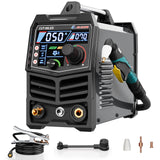 GZ GUOZHI Plasma Cutter, [Large LED Display] 50Amps Cutter Machine with 110/220V Dual Voltage DC Inverter IGBT 1/2 Inch Clean Cut Post Flow and 2T/4T, for Beginners DIY GZ GUOZHI