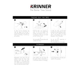 Krinner - Tree Genie L (Gen 2)- Single Cable Operation, Water Level Indicator, 5 Stabilizer Feet, Up to 8 Foot Trees - Christmas Tree Stand Krinner