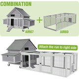 Chicken Coop Run Extension Large Hen House for Chickens,Ducks,Rabbits GUTINNEEN