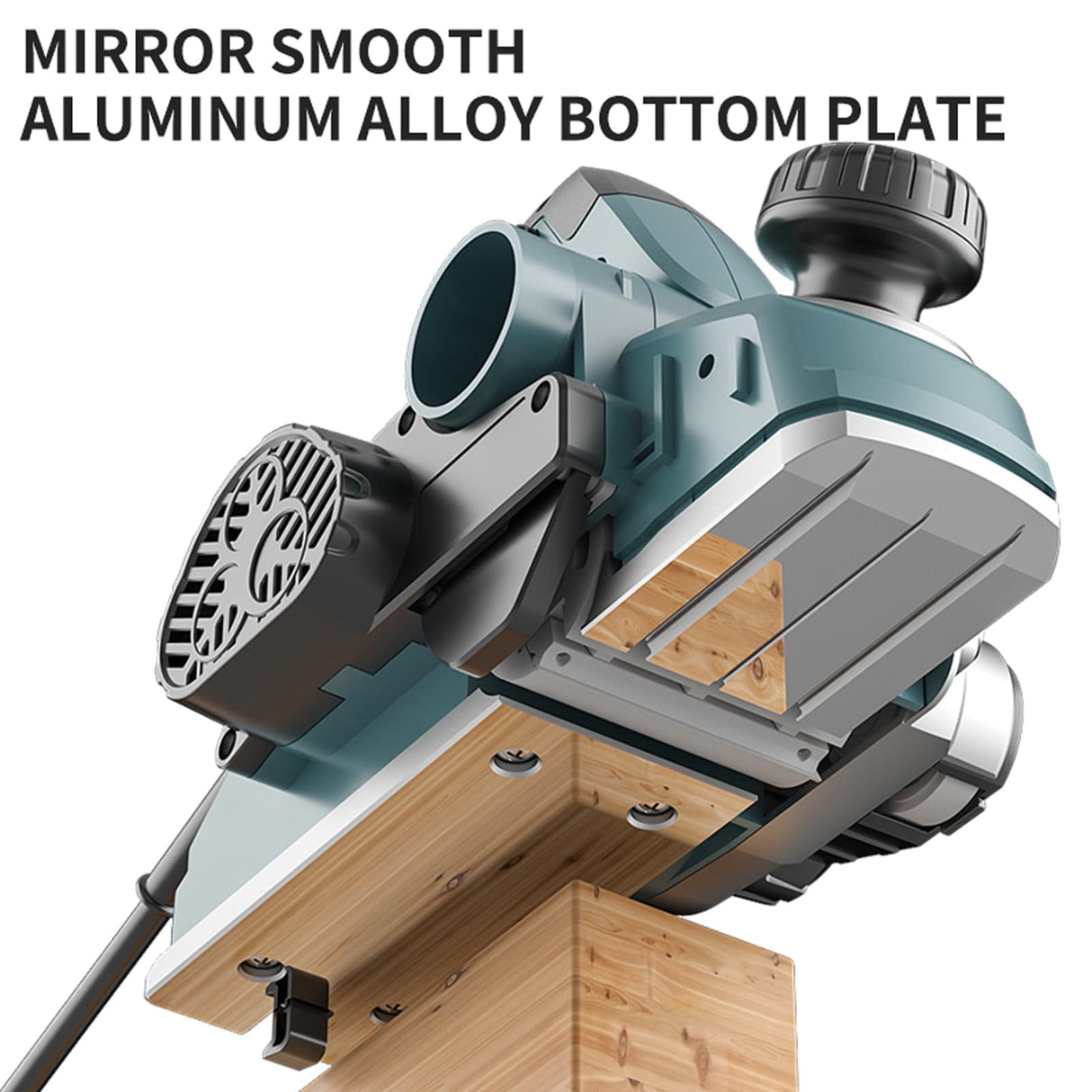 DNTI-7.1AMP Corded Electric Hand Planer adjustable depth 1 mm to 4 mm Powerful Electric Handheld Planers for Woodworking 3-1/4 Inch Planer Wood Chamfer DIY, Smooth Finish Carpentry Tool (58219-4MM) DNTI