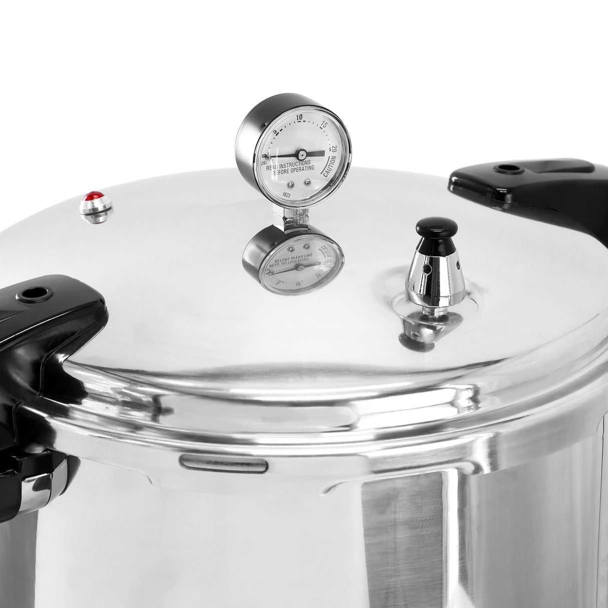 MegaChef 24 Quart Large Capacity Aluminum Stovetop Pressure Cooker/Canner for Induction and Gas Stove-Tops Megachef