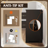 WLIVE 9 Drawer Dressers, Modern Large Wood Dresser Chest for Bedroom Organize with Sturdy Metal Handle, TV Stand for 75 inch TV, Living Room Office, Hallway, Ball Bearing Slide, Black (63" W) WLIVE