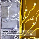 ZHOUDUIDUI Lighted Birch Tree, 6ft 96LED Birch Tree Lights,Artificial Twig Tree Light 9Modes Timer for Indoor Outdoor Christmas Halloween Easter Tree Home Party Wedding Decor,Warm & Cool White ZHOUDUIDUI