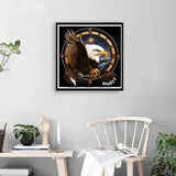VAIIEYO 5D Diamond Art Kits for Adults Eagle, Diamond Painting Dreamcatcher, Paint by Numbers Animal Bird Full Drill Round Rhinestone Craft Canvas for Home Wall Decor Gift 35x35 cm VAIIEYO