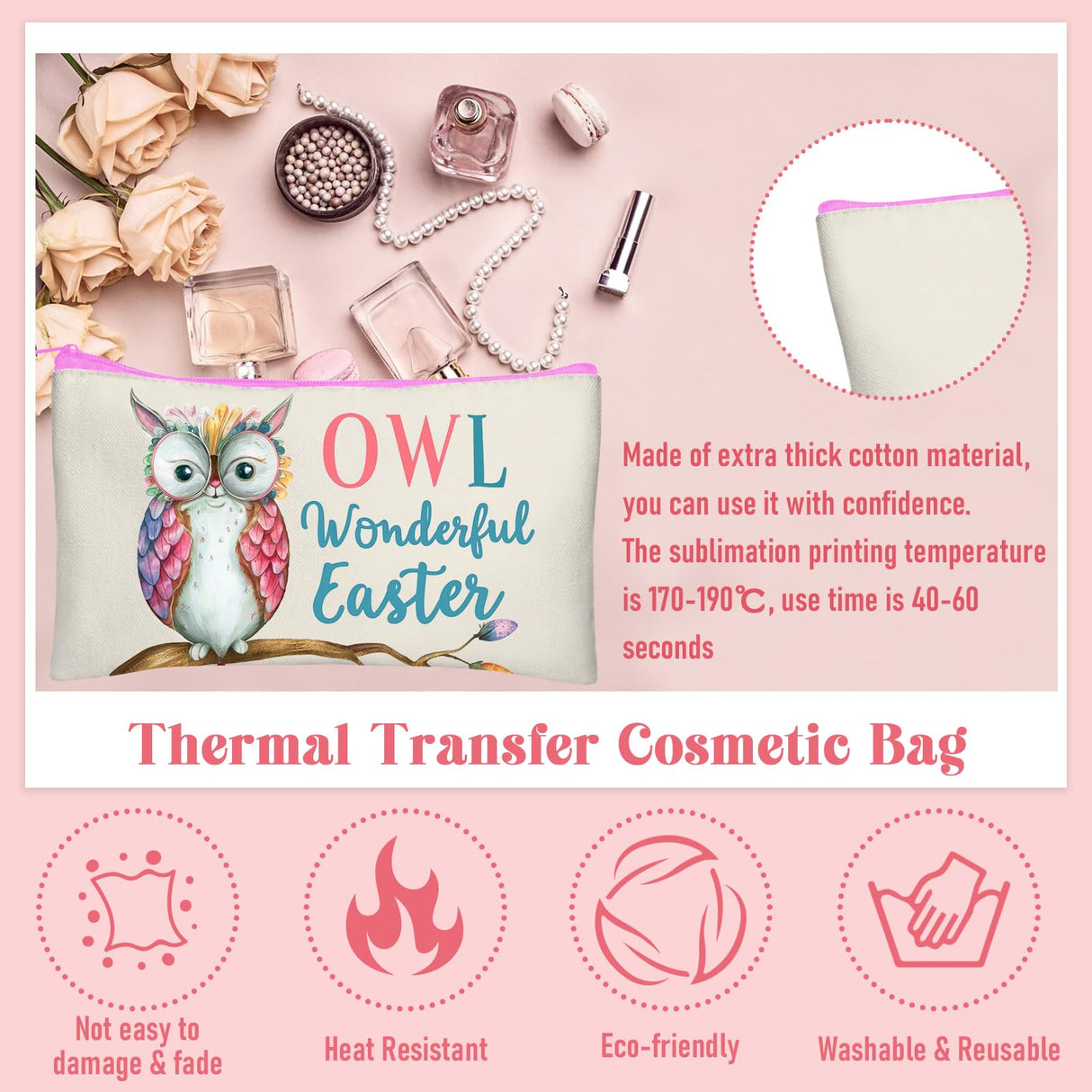 Legigo 12 Pack Blank DIY Craft Bag Canvas Pencil Case Blank Makeup Bags- Beige Canvas Pencil Pouch Bulk Canvas Cosmetic Bag Multi-Purpose Travel Toiletry Bag Canvas Color Zipper Bags 8.3 × 5 Inch Legigo