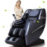 Oversize 4D Massage Chair Full Body Zero Gravity Massage Recliner Chair SL Track O2 Ionizer Motorized Extension Calf Kneading Massage Yoga Stretch Back Heating 20 Modes Space Saving AI Control Glossy CareTech