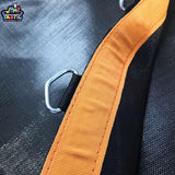 Jump Tastic Trampoline Trampoline Mat, Fits 12 ft Frame, with 72 V-Rings Fits 5.5 inch, Trampoline Replacement Mat (Mat Dia:127in), Reinforce, UV-Resistant, with Spring Hook and Gloves Jump Tastic Trampoline