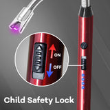 4 Pack Candle Lighter Electric Lighter Rechargeable Arc Lighter Windproof Flexible Neck Long Lighter Rotate 360 Plasma Lighter USB Flameless Lighters Candles Grill BBQ Camping Luxgaze