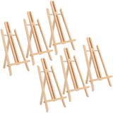 Tosnail 6 Pack 16" Art Easel Stand Tabletop Wooden Display Stand Photo Holder Display Stand for Artist, Students, Adults, Kids Painting Tosnail