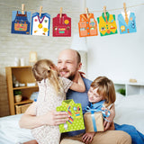 Colarr 45 Pcs Father's Day Card Making Kits Kids Father's Day DIY Crafts Cards DIY Father's Day Shirt Greeting Card with Stickers Handmade Card Making Crafting Kit for Father's Day Party Supplies Colarr