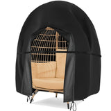 Egg Chair Cover Waterproof Double Egg Chair Covers for Outdoor Furniture 420D Patio Hanging Swing Chair Cover 91x80 inches Aurragiy