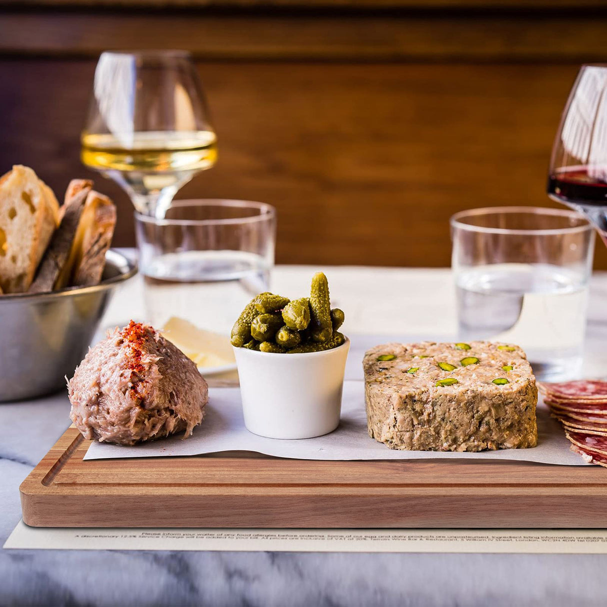 Extra Large Acacia Wood Cutting Board for Kitchen, 24 x 18 Inch Large Butcher Block Chopping Board with Juice Groove, Thick Wood Cutting Boards Fashionwu