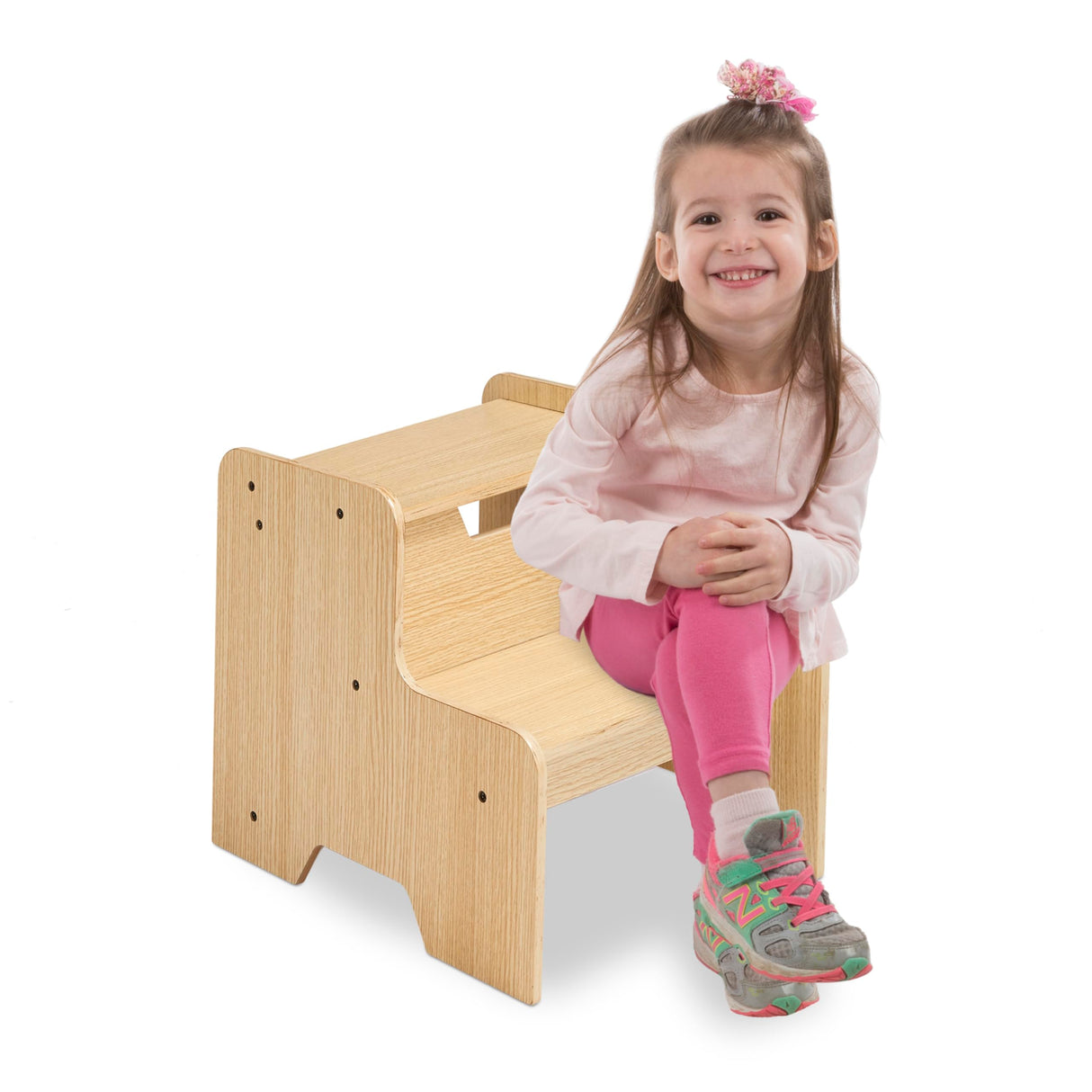 Melissa & Doug Kids Wooden Step Stool - Light Natural Finish Melissa & Doug