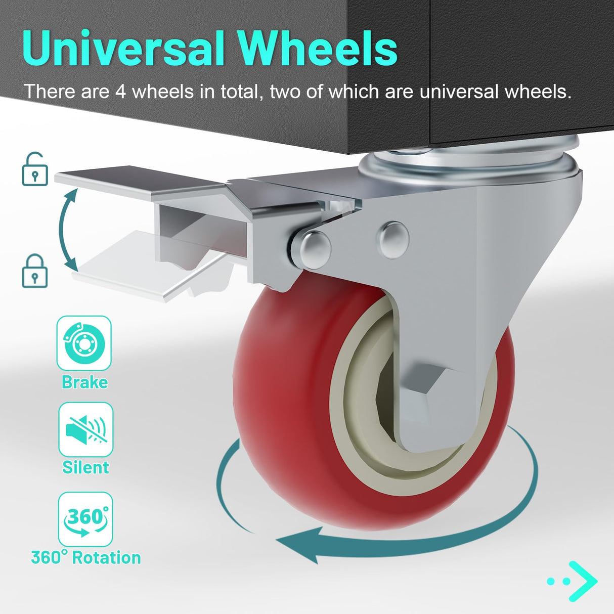 Eltean Metal Garage Cabinets with Wheels| 71" Steel Lockable Garage Storage Cabinet with 4 Adjustable Shelves, Heavy-Duty Tool Storage Cabinet for Home, Basement, Workshop (Black) Eltean