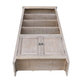 International Concepts Shaker Bookcase-72 H Bookcase, Washed Gray Taupe IC INTERNATIONAL CONCEPTS