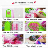 The Girl With Sunglasses Diamond Painting Kits for Adults DIY Vacation Style 5D Full Drill Round Crystal Rhinestone Embroidery Arts Craft Easy Paint on Canvas for Home Wall Decor Gift 12x16 inch Tucocoo