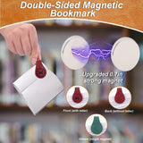 2PCS Magnetic Bookmarks, Magnetic Leather Bookmark with Initial, Double-Sided Magnetic Bookmarks for Women, Bookmark Clip Gift for Book Lover Readers Men Women Teachers Students, Book Accessories (K) Mity rain