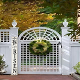 Houseuse He Is Risen Porch Sign 8x48" Easter Decorations Religious Easter Cross Decor Hanging Farmhouse Wooden Jesus Spring Vertical Wooden Sign Home Front Door Wall Spring Decor, CTXS2312230X06Q Houseuse