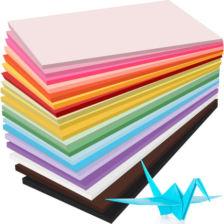 Yahenda 1500 Pcs Construction Paper Card Stock Printer Paper Craft Bulk School Supplies Lightweight Art Colored for Kids Adults School Drawing Easter(Multi Colors) Yahenda