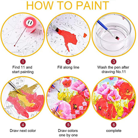 Tucocoo Rainbow Unicorn Paint by Number for Adults Beginner, DIY Oil Painting Kits on Canvas with Brushes and Acrylic Pigment, Flowers Cute Animal Picture for Home Decor 16x20 inches (Frameless) Tucocoo