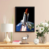 JXAVAXDE Launch Space Shuttle Diamond Painting Kits for Adult, Airplane Diamond Art, Full Round Gemstone Crystal Art Embroidery Handmade Kit 12x16 inch JXAVAXDE