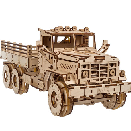 UGEARS Cargo Truck 3D Wooden Puzzles for Adults - Hobbies for Men to Build - Car Adult Building Model Kits for Teens - Rompecabezas 3D para Adultos UGEARS