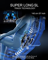 MeitFith Upgrade 4D Massage Chair Zero Gravity | Massage Chair Full Body and Recliner AI Voice Control Auto Legrest Calf & Foot Rollers Heated | Program Customization Black MeitFith