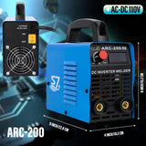 ARC Welder, 200Amp 110V Welding Machine IGBT Inverter Hot Start Portable Welder With LCD Display, Fits 4.2 MM Welding Rod Equipment With Accessories Hiweld
