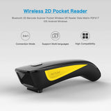 NETUM QR Code Scanner, Mini Barcode Scanner Bluetooth Compatible, Small Portable USB 1D 2D Bar Code Scanner for Inventory, 2.4G Cordless Image Reader for Tablet iPhone iPad Android iOS PC POS - C750 NETUM
