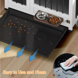 31.5" Dog Crate Furniture - Indoor Wooden Kennel with 360° Rotating Feeder | Multi-Functional End Table for Small & Medium Dogs | Portable Pet Cage with Removable Tray & Easy Assembly LotaTools