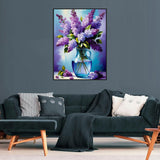 2 Pack Flowers Diamond Art Kits for Adults - Diamond Painting Kits for Adults Beginner, DIY 5D Full Drill Diamond Dots Gem Art for Home Wall Decor 12x16inch Axquilon