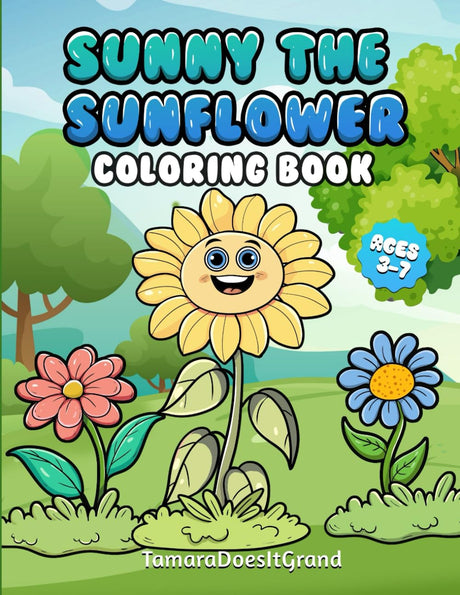 Sunny the Sunflower Coloring Book WoodArtSupply