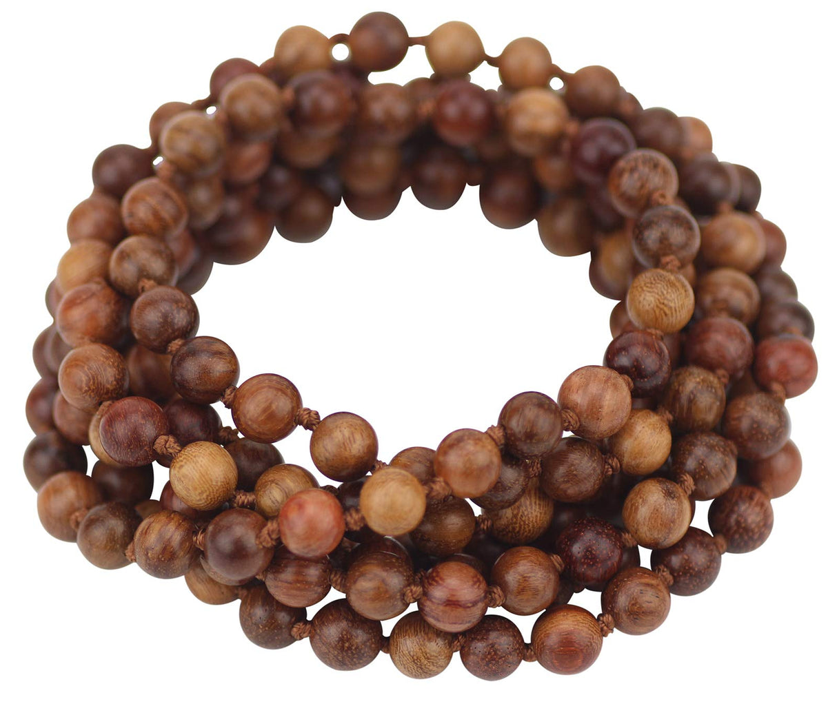 Firstmeet Fashion Natural Round Wood Beads 60'' Long Strand Art Deco Necklace for Women(XL-1170-B) Firstmeet