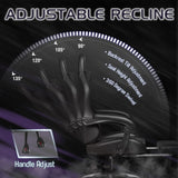 Homall Gaming Chair, Video Game Chair with Footrest and Massage Lumbar Support, Ergonomic Computer Chair Height Adjustable with Swivel Seat and Headrest (Dark Black) Homall