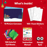 Skillmatics Foil Fun - Holiday Magic, No Mess Art for Kids, Christmas Craft Kits & Supplies, DIY Creative Activity, Travel Toys, Gifts for Boys & Girls Ages 4, 5, 6, 7, 8, 9 Skillmatics