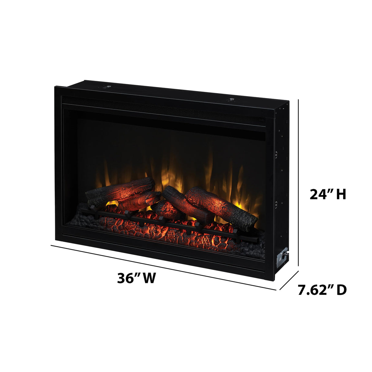 ClassicFlame 36" Traditional Built-in Electric Fireplace Insert, 120 volt ClassicFlame
