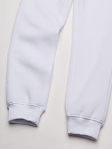 Southpole Boys' Big Active Basic Jogger Fleece Pants, White, Large / 14-16 Southpole