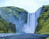 XTXGERL Waterfall Iceland Seljalandsfoss DIY Digital Oil Painting Set Acrylic Oil Painting Arts Craft Paint by Number Kits for Adult Beginner Wall Decor 16x20in XTXGERL
