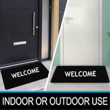ZMvise Sublimation Blanks Door Mats 30 x 18 Inch Heat Transfer Welcome Rubber Mat Non Slip for Home Bedroom Bathroom Decoration Set of 2 ZMvise