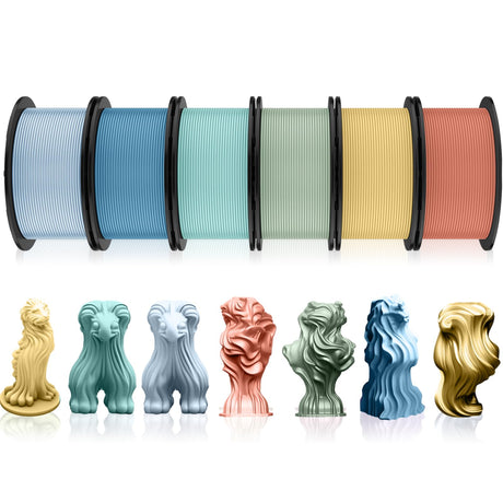 Pangda 3D Printer Filament Bundle 1.75mm Multicolor Matte or Silk PLA Filament 3D Printing Material for Halloween Thanksgiving Day Christmas Easter Holiday Crafting Decorations(1.5 kg,Dark Color) Pangda