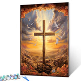 Jesus God DIY Paint by Numbers for Adults Christ Religious DIY Oil Painting Acrylic Paint Art Lion Painting Kits Canvas with Acrylic Paint Christian Quote Inspirational Art 16x20 Inch （without Frame ） Tucocoo