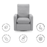 GAP babyGap Cloud Recliner with LiveSmart Evolve - Sustainable Performance Fabric, Grey Delta Children